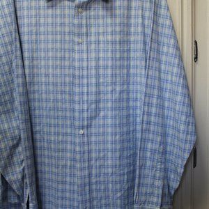 Brooks Brothers  XL   Button Down Blue Plaid